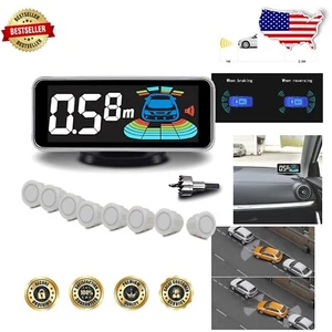 Deluxe Backup Parktronic System with 8 Sensors & Real-Time LCD Distance Display - Picture 1 of 10