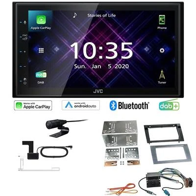 JVC Radio Apple CarPlay Android DAB+ für Seat Exeo ab 2009 anthrazit ohne Canbus - Bild 1 von 4