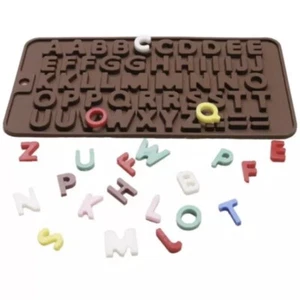 Alphabet Letter Ice Cube/Chocolate Cake Mould Fondant Silicone Mold Birthday DIY - Picture 1 of 5