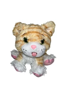 Calico Cabbage Patch Kids Orange & White Plush Cat Toy licks - Picture 1 of 6
