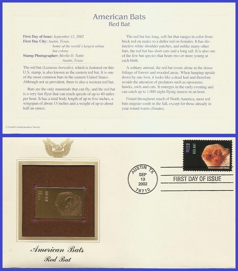 USA8 #3661 U/A GOLDEN REPLICA FDC   Red Bat s/a - Image 1 of 1
