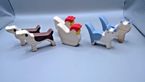 6 x Holztiere - Hund, Katze und Huhn - Bild 1 von 4