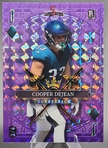 Cooper DeJean/4 2024 Wild Card Draw Rookie RC púrpura Prizm Eagles SSP - Imagen 1 de 2
