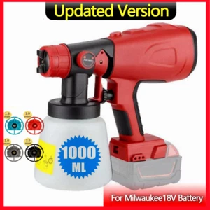 Gen 5 Cordless High Pressure Spray Gun Paint Sprayer For Milwaukee 18V Battery - Picture 1 of 24