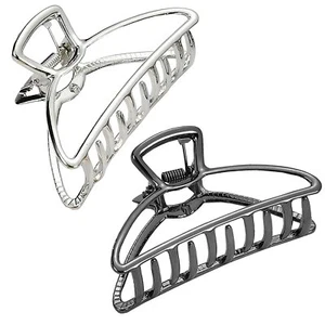 2Pack Nonslip Large Metal Hair Claw Barrette Clamp Jaw for Thick and Thin Hair - Picture 1 of 13