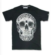 Liquor Brand Live Fast Men's T-shirt Size XXL Skull Spider Gothic Punk 
