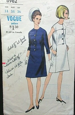 Vogue Pattern 6962 Size-14 - Image 1 of 4
