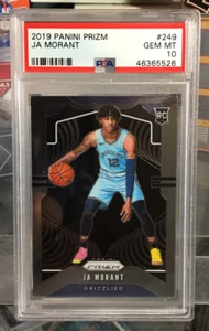 JA MORANT 2019 Panini Prizm JA MORANT RC Rookie PSA 10 Rookie Card Grizzlies - Picture 1 of 6