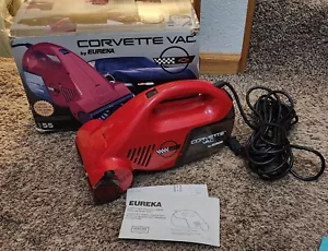 Eureka C4 Corvette Red Vac Vacuum Model 55 *Missing Attachments* - Picture 1 of 17