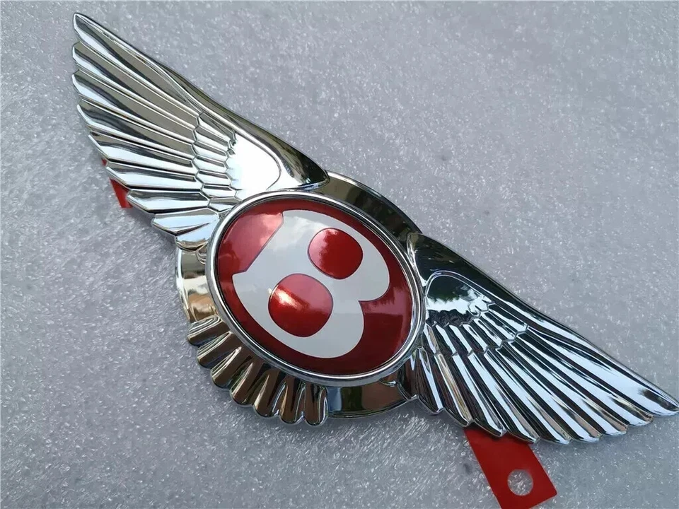 Bentley Continental GT GTC Flying Spur Emblem Front Grille Wing Red Badge - Image 1 of 3
