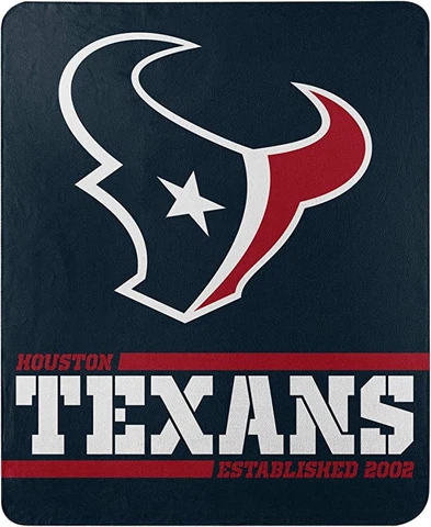 NFL Houston Texans Soft Fleece Throw Blanket 50" x 60" Cover