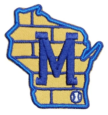 INSPIREME Milwaukee Brewers Road Sleeve World Series MLB Baseball Iron On Patch
