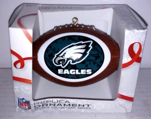 Philadelphia Eagles Fútbol Árbol de Navidad Equipo Logo Adorno - 4" - Nuevo en Caja - Imagen 1 de 6