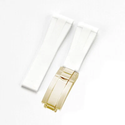 Correa de reloj de goma de silicona impermeable para hombre correa deportiva de silicona apta para Rolex 20 mm Foto 1 de 4