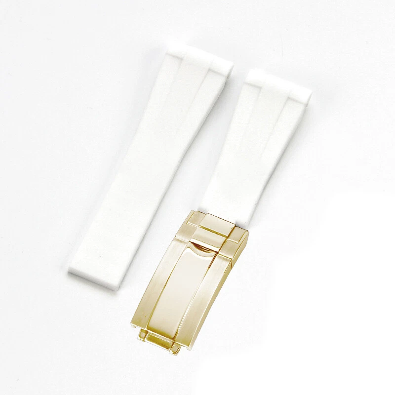 Correa de reloj de goma de silicona para hombre correa deportiva de silicona impermeable para Rolex 20 mm Foto 1 de 4