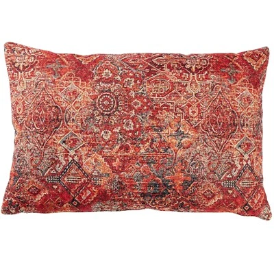 Persia Tapestry XL Rectangular Cushion. Orange and Grey. 23x15" XL Cover - Image 1 of 4