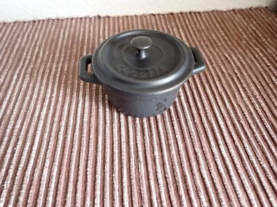 NOUVELLE CUISINE MINI COCOTTE LIDDED STONEWARE POT - MINT - Image 1 of 4