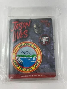 Friday The 13th Spirit Halloween Exclusive Patch & Lapel Pin Set Jason Voorhees - Picture 1 of 1