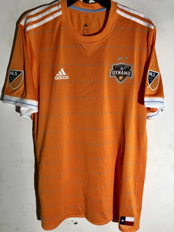 Adidas Authentic MLS Jersey Houston Dynamo Team Orange sz L Cover