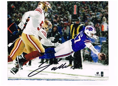 Foto 8x10 firmada a mano por Josh Allen Buffalo Bills QB con certificado de autenticidad Foto 1 de 2