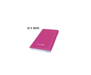 ICY BOX IB-221-STU-P 2.5" Sata HDD to USB 2.0 Soft-Skin Case Pink - Picture 1 of 2