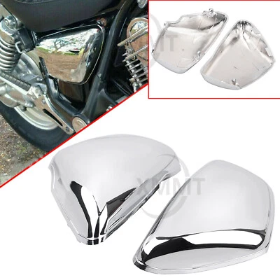 Chrome Motorcycle Side Panel Battery Cover For Yamaha Virago XV700 750 1000 1100 — 第 1/4 张图片