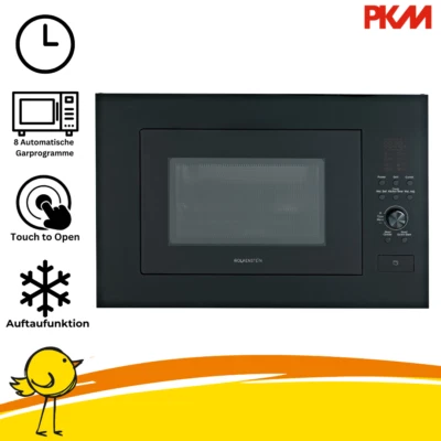 Wolkenstein WMW900-25GB EB Einbau-Mikrowelle - Schwarz, 900W - Bild 1 von 4