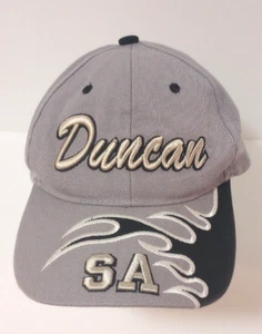 NBA San Antonio Spurs Tim Duncan grau mit schwarzer Flamme bestickt Mütze Cap selten - Bild 1 von 6