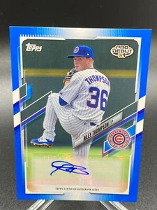 2021 Topps Pro Debut RILEY THOMPSON BLUE PARALLEL AUTO 26/150 PD-117 - Picture 1 of 2