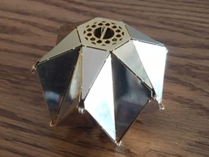 Reed & Barton ORNAMENT - Brass Christmas Tree Ornament - 3-D Snowflake - Picture 1 of 2
