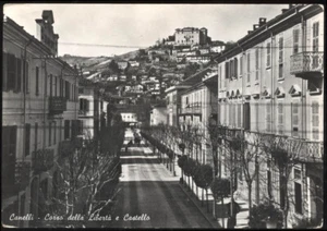 cartolina CANELLI corso della libertà e castello - Imagen 1 de 1