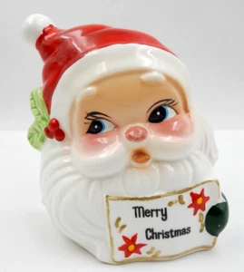 VINTAGE JOSEF ORIGINALS SANTA CLAUS MERRY CHRISTMAS NAPKIN HOLDER - Picture 1 of 12