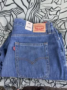Levi's '94 Baggy Straight Leg Medium Blue Wash Mid Rise Cotton Women's 32 x 31 - Picture 1 of 7