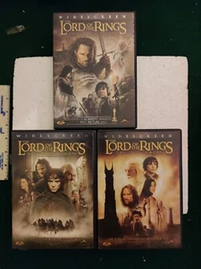 LORD OF THE RINGS ALL 3 DVD MOVIES WIDESCREEN - Picture 1 of 2