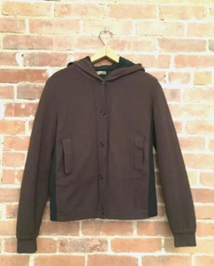 Vintage Prada Linea Rosa Women’s Hooded Jacket, Sz 40, Brown - Picture 1 of 10