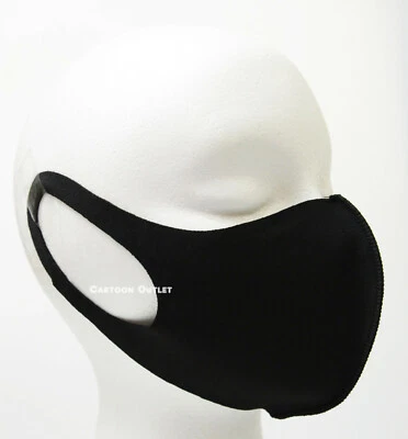 2 Face Mask Reusable Washable Covering Black Masks Men Women Protective Cover  - Image 1 of 4