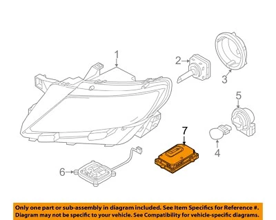 Lincoln FORD OEM 11-15 MKX Faro Faro Luz Lámpara-Módulo de Control BA1Z13K198A Foto 1 de 2