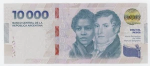 Argentina 10000 Pesos New 2024 P 369 UNC Uncirculated Banknote Serie A - Picture 1 of 2
