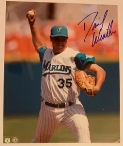 DAVID WEATHERS FLORIDA MARLINS SIGNED 8x10 PHOTO 1996 World Series Champion - Picture 1 of 1