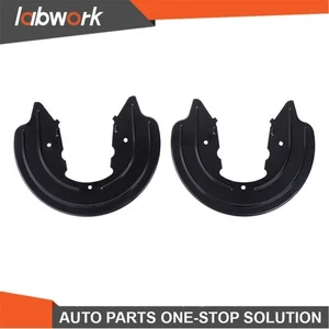 Labwork Rear Disc Brake Dust & Splash Shield Pair 1994-04 For Ford Mustang 8.8" - Picture 1 of 12