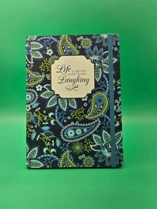 Life Is Better When You're Laughing Hardcover Paisley Lined Journal Gilded WEAR - Picture 1 of 6