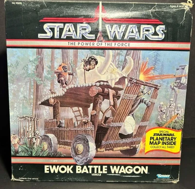 Vagão de batalha Ewok 1985 Star Wars vintage original 100% COMPLETO com inserções na CAIXA! - Imagem 1 de 4
