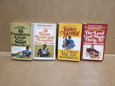  James Herriot Lot Of 4 All Things Great And Small Vintage Bantam Paperback Book - Image 1 of 4