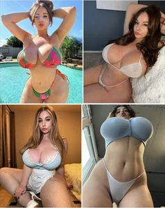 Mixed Beautiful Model 8x10 Glossy Photo Lot of 40 - Picture 1 of 10