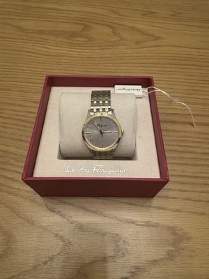 Salvatore Ferragamo Ferragamo Slim Quartz Silver Dial Ladies Watch SFUC00421 - Image 1 of 4