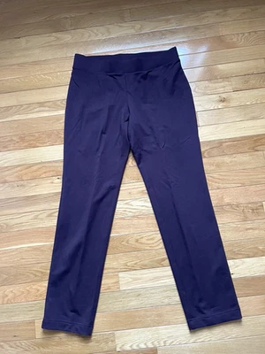 Pantalones J. Jill Pure Jill talla S P Borgoña Pierna Ajustada PullOn Pima Algodón Modal Strech Foto 1 de 4