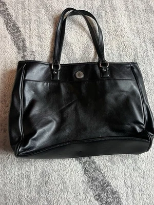 Bolso de Hombro Tommy Hilfiger Vintage Cuero Mediano Acentos Plateados Foto 1 de 4