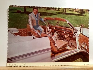 Country Music Singer Webb Pierce with his Car: - Vintage Postcard - Picture 1 of 3