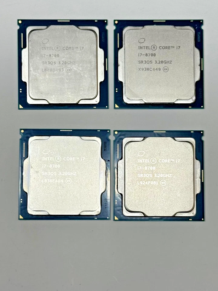 Lote de 4 procesadores CPU de escritorio Intel Core i7-8700 LGA1151 PROBADOS Foto 1 de 1