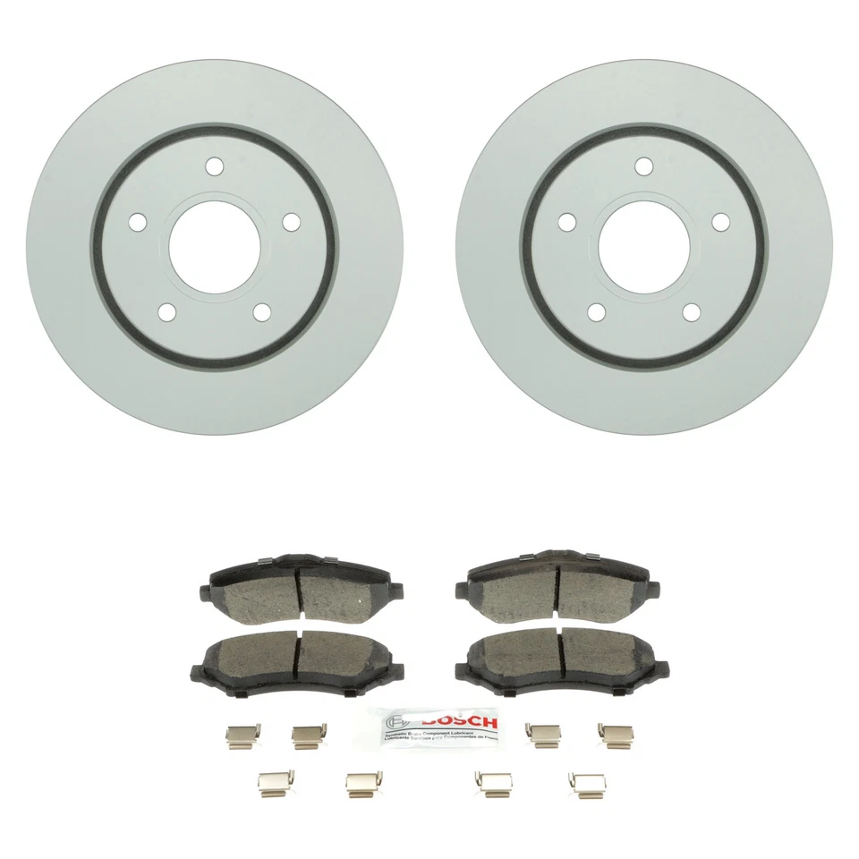 Kit de pastillas de freno de disco de cerámica Quietcast rotores delanteros Bosch para ciudad y campo Foto 1 de 1